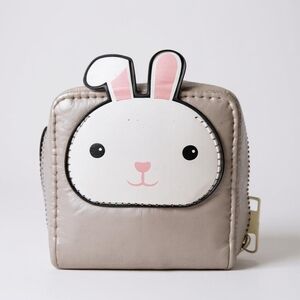 SINSAY Gray and White Bunny Wallet with Kawaii Design